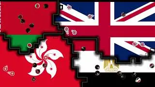 Territory Flag War - Hong Kong vs Belarus vs Great Britain vs Egypt