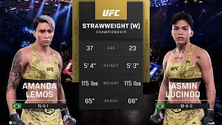 EA Sports UFC 5 Gameplay Amanda Lemos vs Iasmin Lucindo