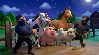 Old MacDonald's Animals Stolen 😱 | Thief Attacks the Farm | Kids Story