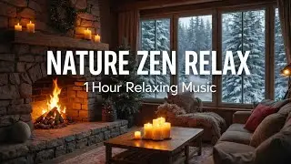Cozy Winter Cabin – 1 Hour Relaxing Music