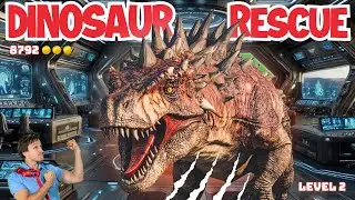 Dinosaur Space Rescue Brain Break 🦖 | Kids Dinosaur Run Adventure & Fitness Exercises