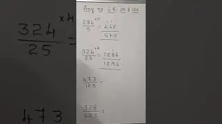Division trick by 5, 25, 125, 625 and so on.....
