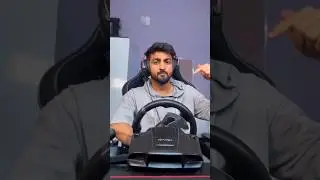 Gaming Steering wheel with indian HRTC Bus. #shorts