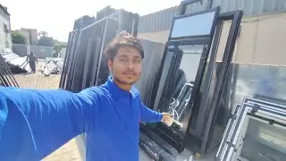 Almunium fabrication worker UAE 🇦🇪 Sliding Window 🪟#youtube #aluminiumfabricator #16trending