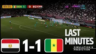 الدقائق الأخيرة - السنغال ضد مصر - كأس الأمم الأفريقية 2025 | محاكاة لعبة فيديو