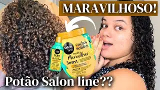 TESTEI O CREME MULTY MARAVILHAS BANANA E ÓLEO DE RÍCINO DA SALON LINE E ME SURPREENDI!