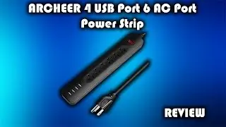 ARCHEER 4 USB Port 6 AC Port Power Strip Review
