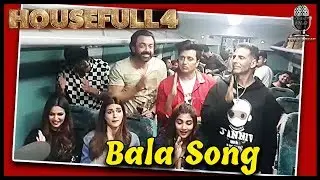 Housefull 4 team fully charged | dance to the tunes of bala song | Akshay Kumar, Riteish , Kriti