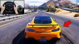 Mercedes AMG GT R 2017 - GTA 5 Gameplay - Realistic Driving with Logitech G29 - GTA 5 Graphics Mod