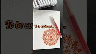 Calming orange effects of mini mandala🧡✨| Sacred Geometry for beginners, stay tuned!✌️ #shorts #art