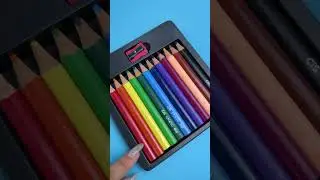 #youtubeshorts | L&aacute;pis de cor CRIATIC ✨ 12 cores + 1 apontador 💗