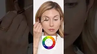 Лайфхак с цветовым кругом для макияжа глаз