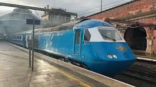 Class 43 HST &lsquo;The Midland Pullman&rsquo; leaving Preston for Edinburgh Waverley 
