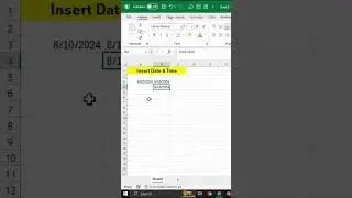 Excel date & Time hacks: Insert current  date and time in excel | #excel #computer