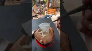Indonesia&rsquo;s secret health drink: Grilled Coconut! - Indonesia street food #food #shorts #shortvideo