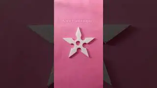 Ninja Star (Shuriken) Craft Ideas | Thermocol Art And Craft | Thermocol Cutting Craft Ideas