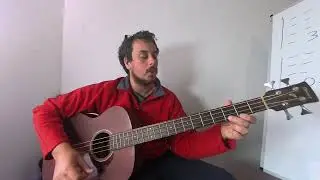 The seventh minor descending interval on the bass guitar.