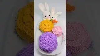 Crochet Mooncake, Mid-Autumn Festival #crochetshorts #crochetamigurumi #amigurumicrochet #crochet