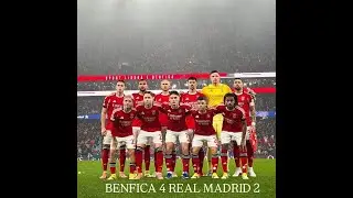 JOGO ÉPICO EM LISBOA BENFICA 4 REAL MADRID 2