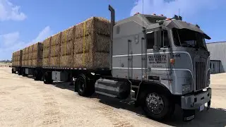 Hell Creek Trucking - Hay - Triples - Kenworth K100 - Cat Power 550