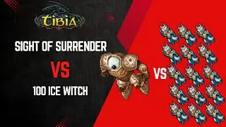 🛡️ 1 Sight of Surrender vs 100 Ice Witch ❄️🧙&zwj;♀️ | Tibia Versus ⚔️