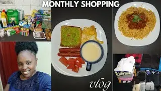 Monthly Shopping Haul🛒// Cook With Me🍳 #cooking #vlog #shopping #slowlivingbenefits