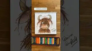HOW TO DRAW A&hellip;highland cow!! #corrinasclassroom #howtodraw #artforkids #drawingvideo #highlandcow