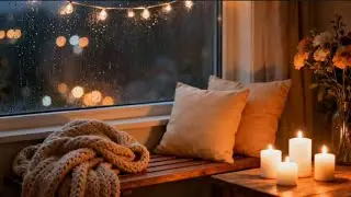 Rain Sounds & Smooth Jazz 🎶 Nighttime Sleep Music to Let Go of Tension and Rest Deeply