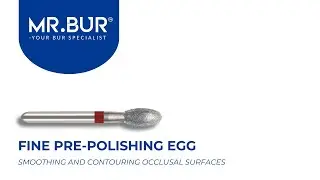 ISO F379 Egg Fine Pre-Polishing Diamond Bur FG | MR.BUR