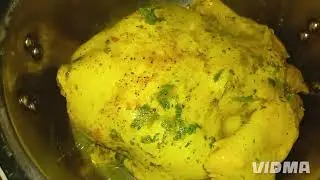 الدجاج 👍 محمر بطريقة الاعراس 🐓غميره رائعة ❤️