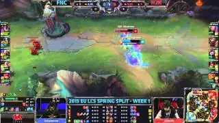Fnatic vs H2k-Gaming - Week 1 Day 2 S5 EU LCS