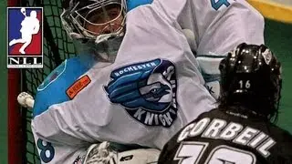 Chris Corbeil increases the Rush's lead over the Knighthawks