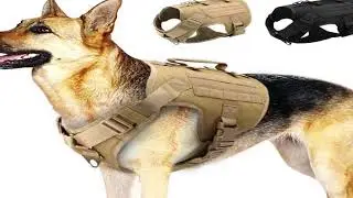 Tactical Dog Harness Pet Military Training Dog Vest German Shepherd Dog Harness Molle Vest For Mediu
