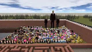 All Nextbots in the Giant Maze 🌀 | Extreme Horror Survival | Nextbot Frenzy