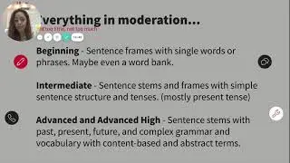 Sentence Stems, Frames, and Starters, Oh My!