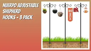 REVIEW (2026): NUERPO Adjustable Shepherd Hooks - 3 Pack. Features