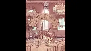 Custom Fan Bridge Metal Tall Centerpiece for DIY Wedding Arch Flower Arrangements Decorations