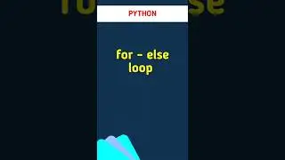 for else loop in PYTHON #shorts #viral #trending #pythonprogramming