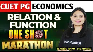 CUET MA Economics Entrance | CUET PG Economics | MA Economics Entrance Class | Relations & Functions