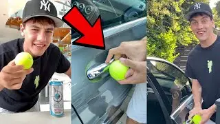 How to EASILY get your keys out of a LOCKED car!! 😳 - #Shorts