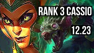 CASSIO vs TWITCH (MID) | Rank 3 Cassio, Legendary, 16/2/7, 6 solo kills | EUW Challenger | 12.23