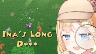 When Ame using Ina for the first time in Holocure [Hololive]