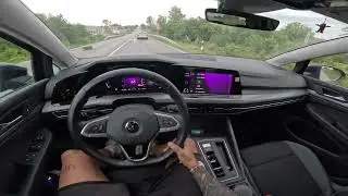 2022 Volkswagen Golf VIII 150HP Test Drive Pov - Sound, Acceleration, ASMR