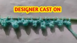 Picot cast technique, knitting border edge design, how to cast stiches in knitting pattern