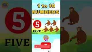 One to Ten Numbers, 1 to 10 numbers, #1to10counting  #Counting  kids learning videos #shorts