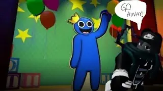 I being Chased By Monster Blue King!!?? (Rainbow Friends) | Roblox 