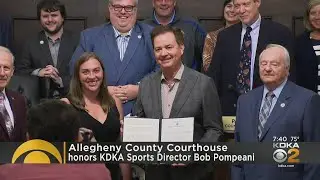 KDKA Sports Director Bob Pompeani honored with proclamation from Allegheny County Council
