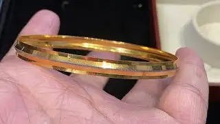 Light weight Gold Kada designs for men || Gold bangle design for men with price