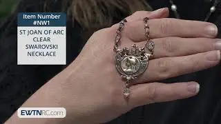 NW1_ST JOAN OF ARC CLEAR SWAROVSKI NECKLACE