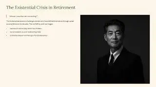 Retirement Identity and the Existential Crisis A Counseling Perspective